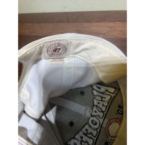 Cincinnati Reds Hat 2012 47’ brand playoffs Strapback Gray postseason cap H39 - Picture 5 of 7